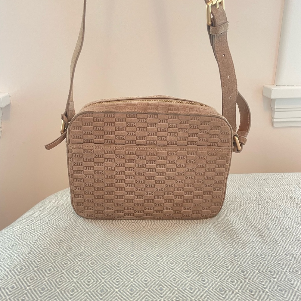 Kith Tan Crossbody Bag with Textured Design